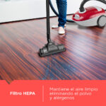 Aspiradora con Filtro HEPA y Bolsa de Tela Lavable VCBD603 - Imagen 11