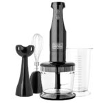 Batidora de Inmersión Black + Decker 3 en 1 Mezcla Bate y Tritura HB2800B