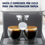 Cafetera compacta 2 expresos por ciclo Acero Inoxidable BVSTEM5502-013 - Imagen 11