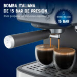 Cafetera compacta 2 expresos por ciclo Acero Inoxidable BVSTEM5502-013 - Imagen 3