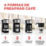 Cafetera de 5 Tazas con vaso personal CM0755S-MX - Imagen 4