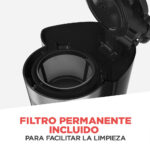 Cafetera de 5 Tazas con vaso personal CM0755S-MX - Imagen 5