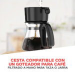 Cafetera de 5 Tazas con vaso personal CM0755S-MX - Imagen 6