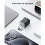 Cargador de Litio Anker universal de 30W USB-C Negro - Imagen 2