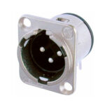 Conector para micrófono macho 3 pines NC3MD-H