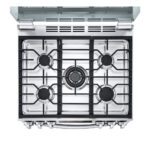 Estufa a Gas de 30″ InstaView Freidora de Aire LRGL5847S - Imagen 14