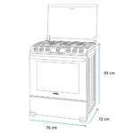 Estufa de 30 pulgadas Black Slate Mabe EMH7613DBS0 - Imagen 7