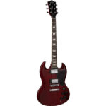Guitarra Eléctrica DV-10 Trasparent Red
