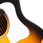 Guitarra Electroacústica CJ Retro Vintage Sunburst Mate - Imagen 7