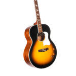Guitarra Electroacústica CJ Retro Vintage Sunburst Mate - Imagen 2