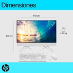 Computadora PC HP de 23.8″ FHD All-in-One, Windows 11 Home, Intel® Core™ i5, 8GB RAM, 512GB SSD - Imagen 8