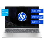Laptop HP 15.6" FHD, Intel N-series, 8 GB RAM, 512 GB SSD, Windows 11, 15-fd0231la