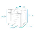 Horno de empotre eléctrico 60cm 220v Mabe HM6031EUAI0 - Imagen 7