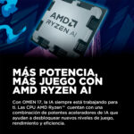 Laptop Gaming OMEN de 17" QHD AMD Ryzen AI 7 de 24 GB RAM 1 TB SSD - Imagen 11