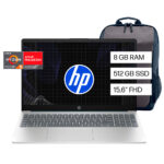 Laptop HP 15.6 FHD, AMD Ryzen 5, 8 GB RAM, 512 GB SSD, Windows 11, 15-fc0250la