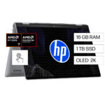 Laptop HP Envy x360 de 16" táctil, AMD Ryzen 7, 16 GB, 1 TB SSD 16-ad0003la