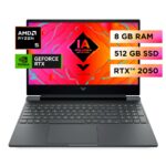 Laptop Gaming Victus 15.6" FHD, AMD Ryzen 5, 8 GB RAM, 512 GB SSD, Windows 11, 15-fb2026la