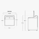 Lavadora Top Loading Washer de 48 libras WA22A8370GW/AP - Imagen 8