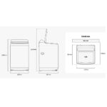 Lavadora de 42 libras con Ecobubble y Tecnología Digital Inverter Gris WA19CG6442BDAP - Imagen 5