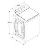 Lavadora Whirlpool de 52 libras 8MWTW2423WPM - Imagen 5