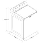 Lavadora de carga superior de 55 libras ExtraPower 7MMVW5430PW - Imagen 16