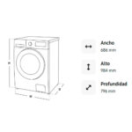 Lavasecadora 20KG lavado / 12 KG secado carga frontal WD20T6300GP/AX - Imagen 10