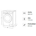 Lavasecadora carga frontal Bespoke AI de 26KG/15KG WD26FB8690BEAP - Imagen 5
