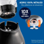 Licuadora con vaso de plástico y control de perilla BLSTKAP-BRD-013 - Imagen 9