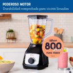 Licuadora con vaso de plástico y control de perilla BLSTKAP-BRD-013 - Imagen 3
