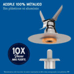 Licuadora con vaso de vidrio y 6 velocidades más pulso BLSTPEG-BPB-013 - Imagen 8