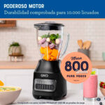 Licuadora con vaso de vidrio y 6 velocidades más pulso BLSTPEG-BPB-013 - Imagen 11