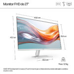Monitor HP Series 5 27 pulgadas FHD White Monitor - Imagen 5