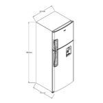 Refrigeradora de 9 pies Top Mount WRW25DKTWW - Imagen 5