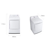 Secadora a Gas Carga Frontal 53 libras Sensor Dry Smart Diagnosis DT25WTGK - Imagen 7