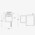 Secadora a Gas de 44 libras DV20A3200PW/AP - Imagen 5