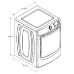 Secadora a gas de carga frontal de 22KG 7MMGD6630HC - Imagen 10