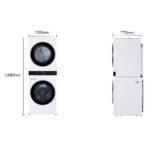 Torre de lavado WashTower™ Inverter AI DD LG ThinQ 22Kg / 22Kg Blanco a Gas - Imagen 10