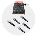 Combo Consola + 5 micrófonos